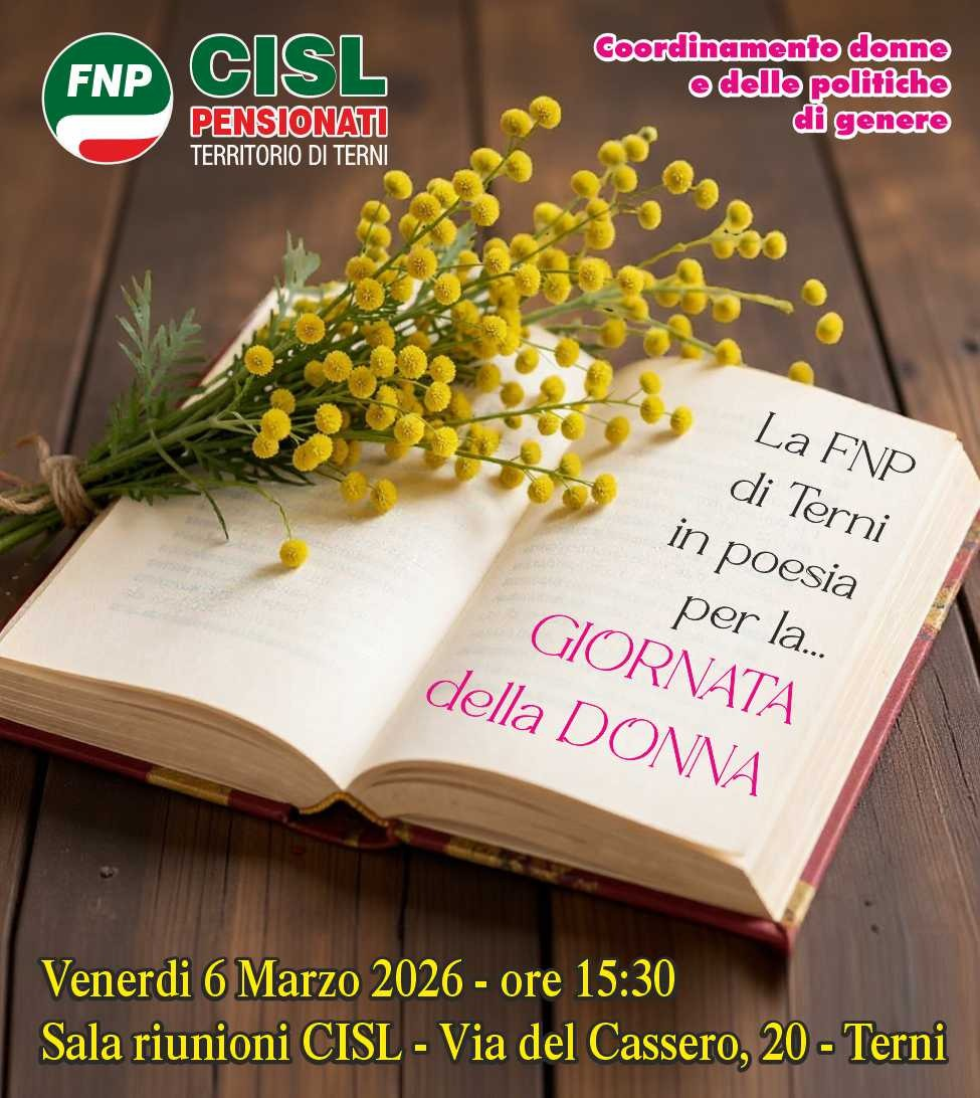 Venerdì 6 marzo 2026  a Terni